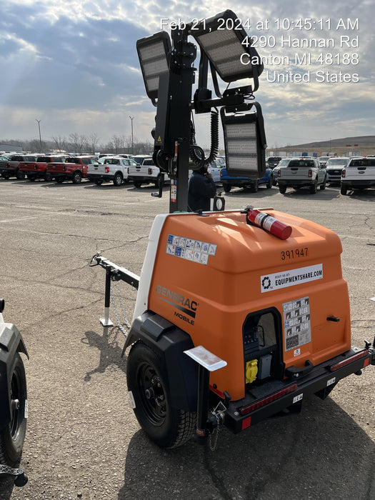 2024 Generac MLT2 Diesel, Flex Switch 120V Input, Powerzone Controller, 
(4) 320W LED Lights, 4kW Generator, 39.9 Gal Fuel Tank, 2" Ball, T3
