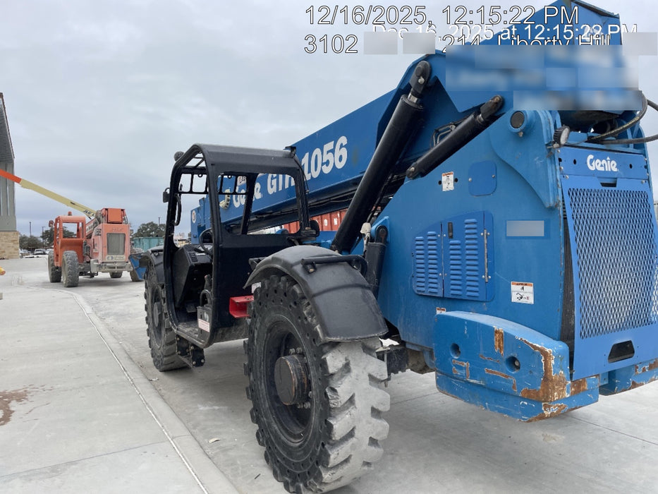 2018 Genie GTH-1056 Genie GTH-1056 w/ROPS, Work Lights, Solid Tires, RH Cab Mesh, Beacon, 60" Carriage and Forks
