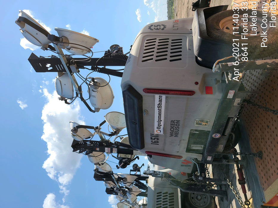 2018 Wacker Neuson LTV6L-MH Wacker Neuson LTV6L Mobile Light Tower w/Fuel Level Sensor Installed
