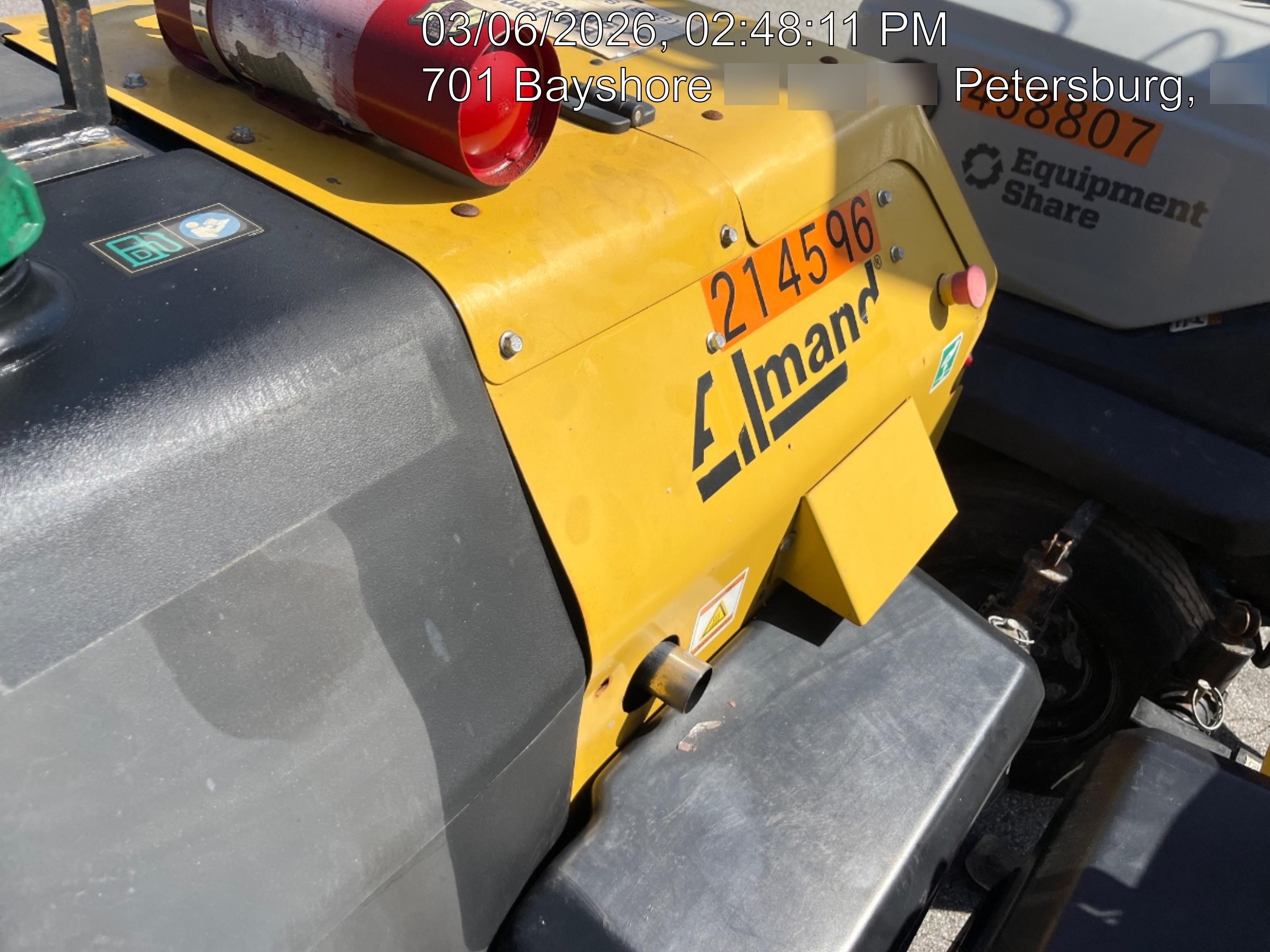 2022 Allmand NLV3GR (4) LED Light Fixture 350W, 23' Vertical Mast, 3kW Prime, Towable, Deep Sea L401, Leveling Jacks, Yanmar T4F 5.8hp