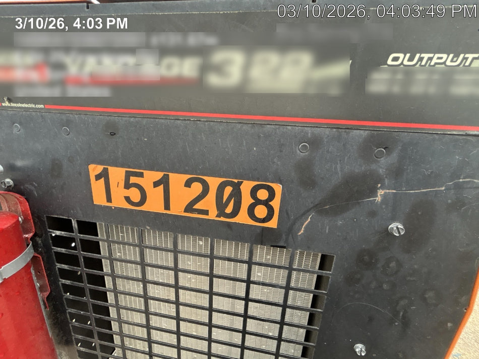 2021 Lincoln Electric Vantage 322 Vantage 322 Ready Pak 3 w/ Telematics & Decals, ORANGE (includes trailer, cable rack, fender light kit)