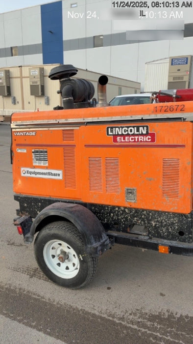 2021 Lincoln Electric Vantage 549X Ready Pak 3, ORANGE (includes trailer, cable rack, fender light kit)
