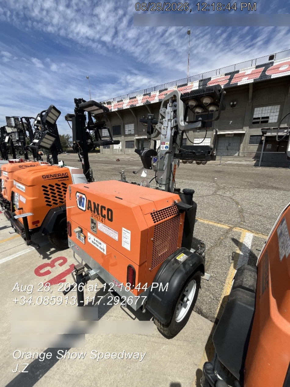 2024 Wanco WLTT-4MM4K Diesel, Deep Sea Controller, Shore Power Plug, Auto Start, (4) 350W LED Floodlights, 4kW Generator, 60 Gal Fuel Tank, 2" Ball, T3