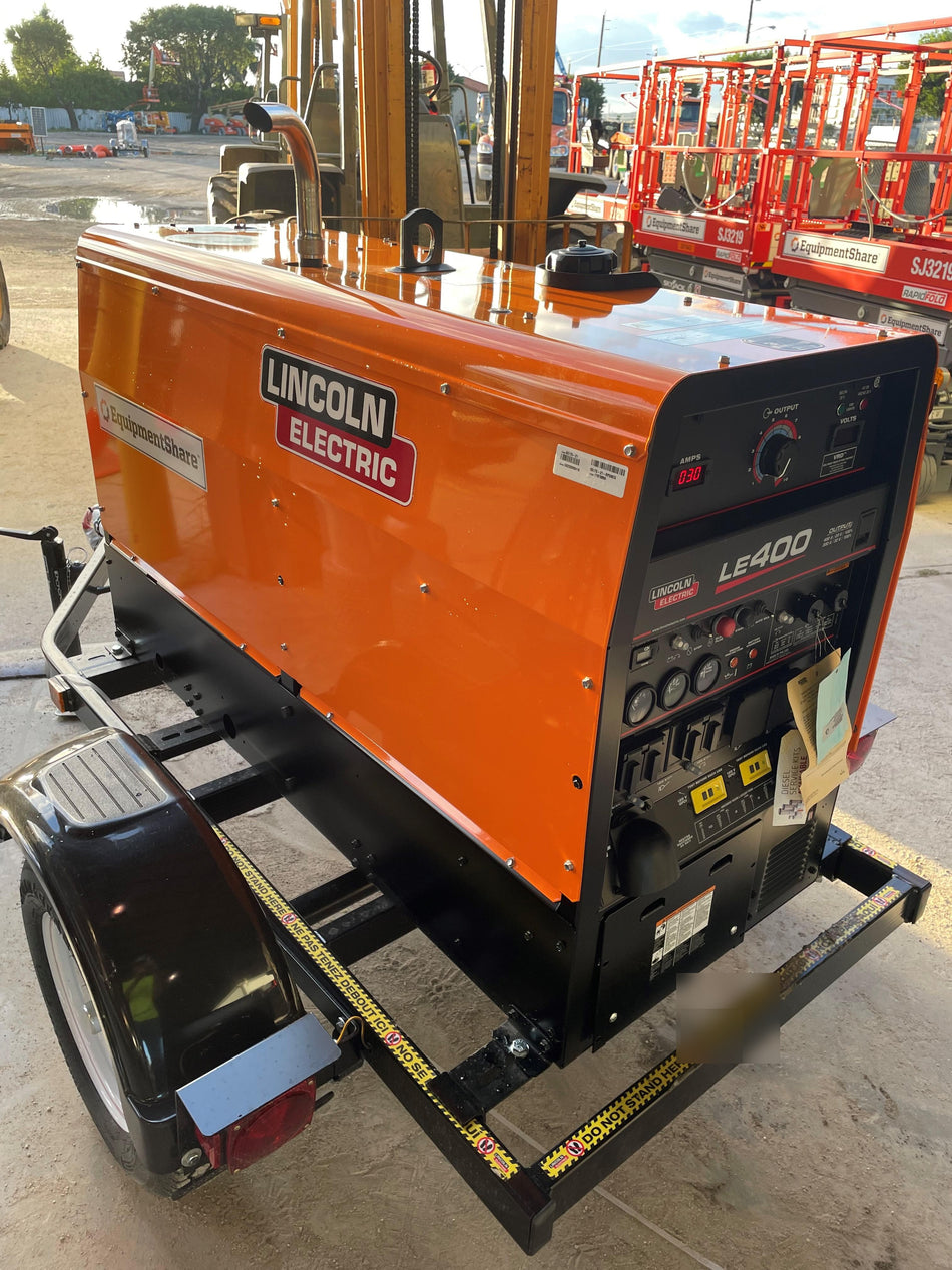 2022 Lincoln Electric LE400 Kubota V1505, Trlr, Cable Rack, Light Kit, ES Decals, T3