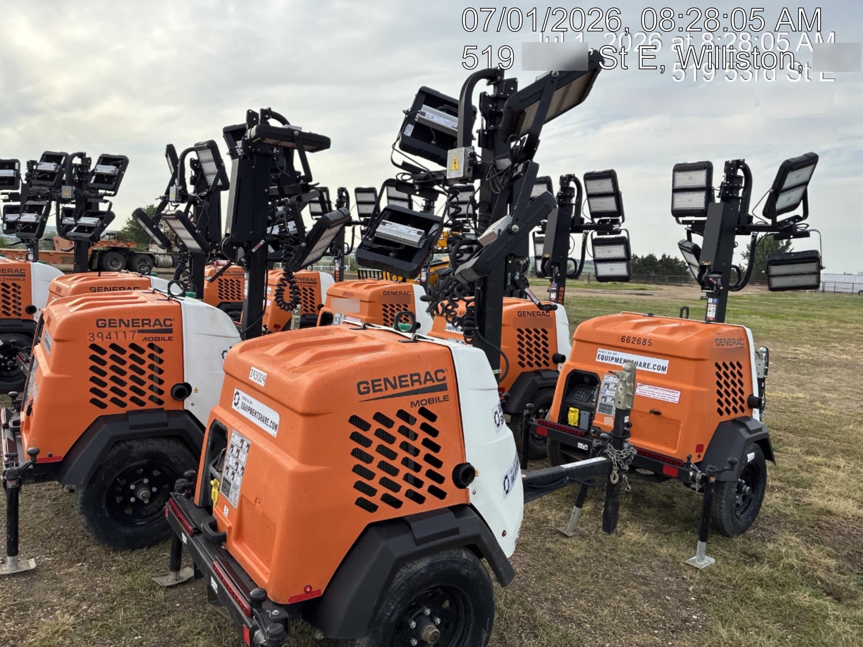 2024 Generac MLT2 Diesel, Flex Switch 120V Input, Powerzone Controller, 
(4) 320W LED Lights, 4kW Generator, 39.9 Gal Fuel Tank, 2" Ball, T3