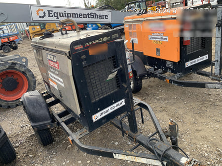2019 Lincoln Electric Vantage 322 Welder Ready-Pak 3, Two wheel trailer, Fender and Light kit, Cable Rack