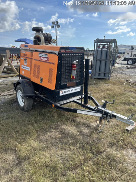 2021 Lincoln Electric Vantage 549X Ready Pak 3, ORANGE (includes trailer, cable rack, fender light kit)