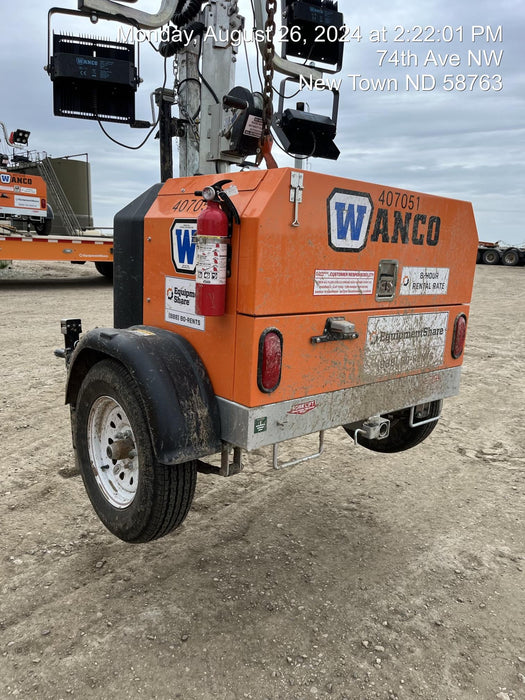 2024 Wanco WLTT-4MM4K Diesel, Deep Sea Controller, Shore Power Plug, Auto Start, (4) 350W LED Floodlights, 4kW Generator, 60 Gal Fuel Tank, 2" Ball, T3