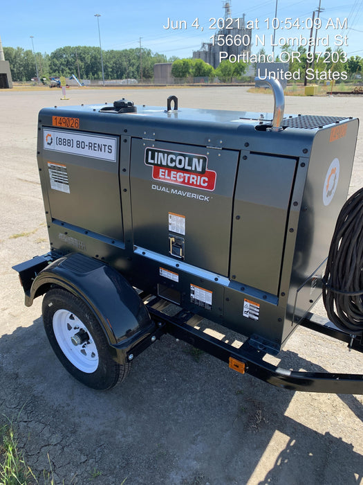 2021 Lincoln Electric Dual Maverick 200/200X Ready Pak 3 (includes trailer, cable rack, fender light kit)