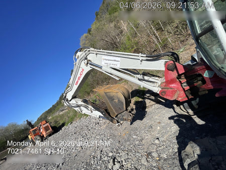 2019 Takeuchi TB290 Cab/Heat/AC Rubber tracks, Dozer blade, Travel alarm, Auxiliary hydraulics w/Manual QC, Hydraulic thumb, 18", 24", and 36" Buckets