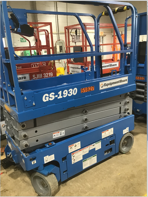 2019 Genie GS-1930 Fixed Rails with Chain Entry