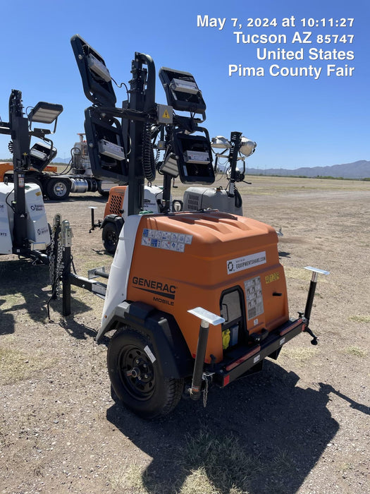 2024 Generac MLT2 Diesel, Flex Switch 120V Input, Powerzone Controller, 
(4) 320W LED Lights, 4kW Generator, 39.9 Gal Fuel Tank, 2" Ball, T3