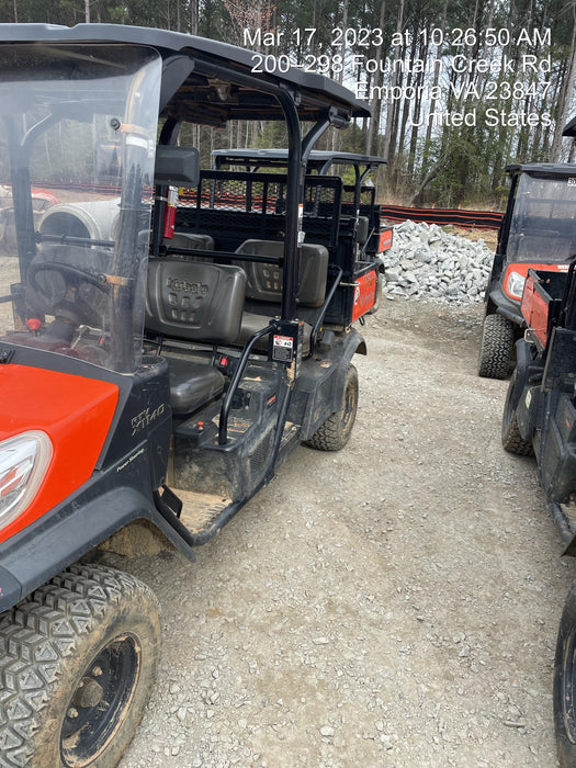 2021 Kubota RTV-X1140W-H Plastic Canopy, Windshield Acrylic Clear, LED Strobe Light, Wire Harness Kit, Back up Alarm