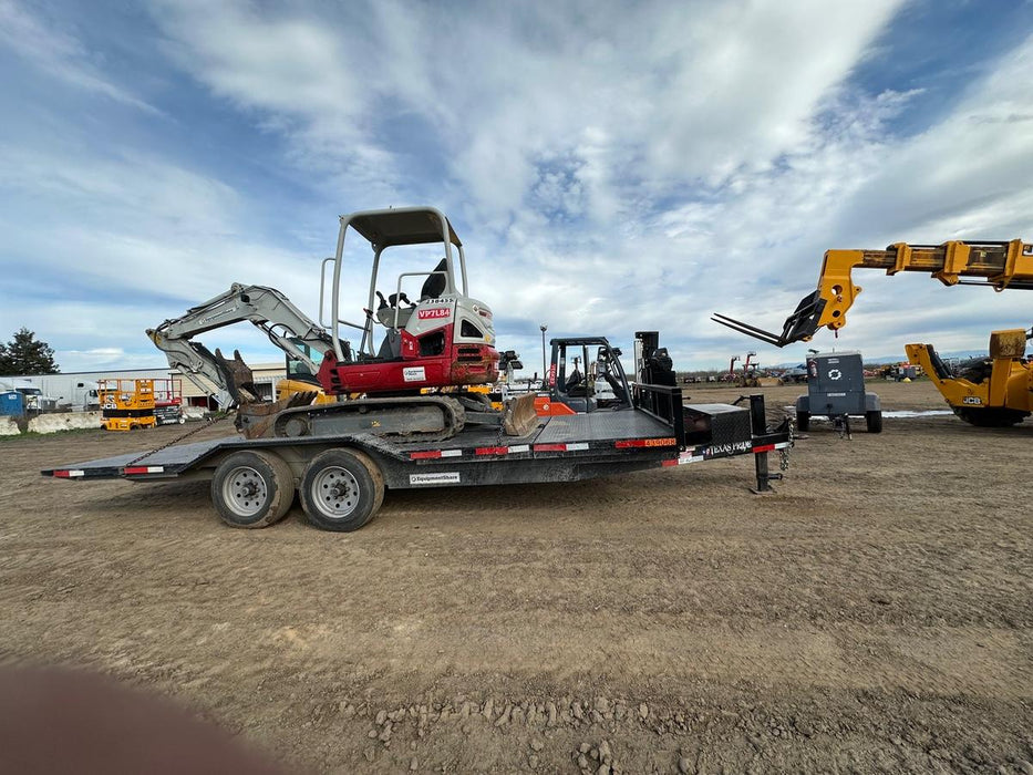 2024 TEXAS PRIDE TRAILERS 21' Lowboy Gravity Tilt Bed 14K Bumper Pull Trailer