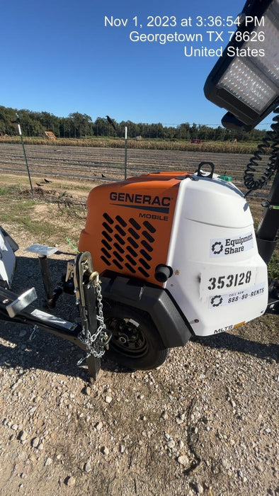 2023 Generac MLT2 Diesel, Flex Switch 120V Input, Powerzone Controller, (4) 320W LED Lights, 4kW Generator, 39.9 Gal Fuel Tank, 2" Ball, T3