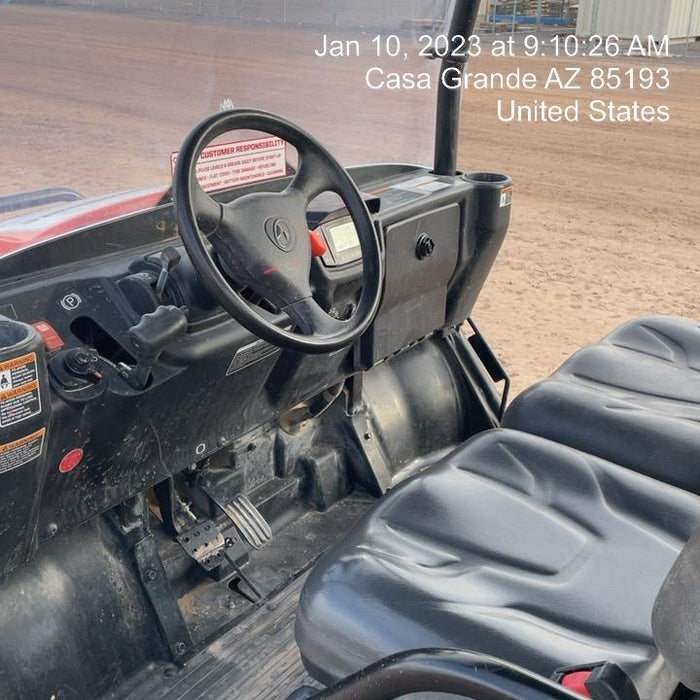 2021 Kubota RTV-X1140W-H Plastic Canopy, Windshield Acrylic Clear, LED Strobe Light, Wire Harness Kit, Back up Alarm