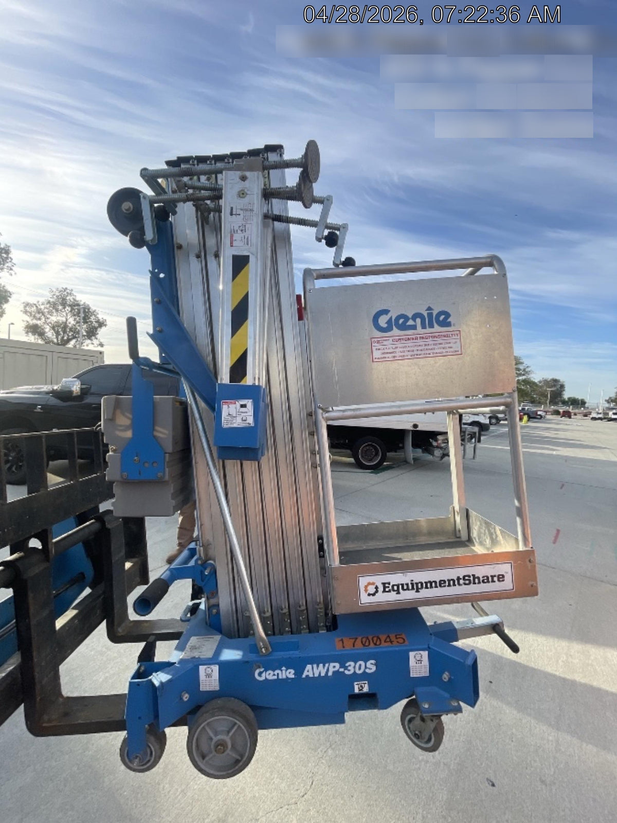 2021 GENIE AWP-30S DC