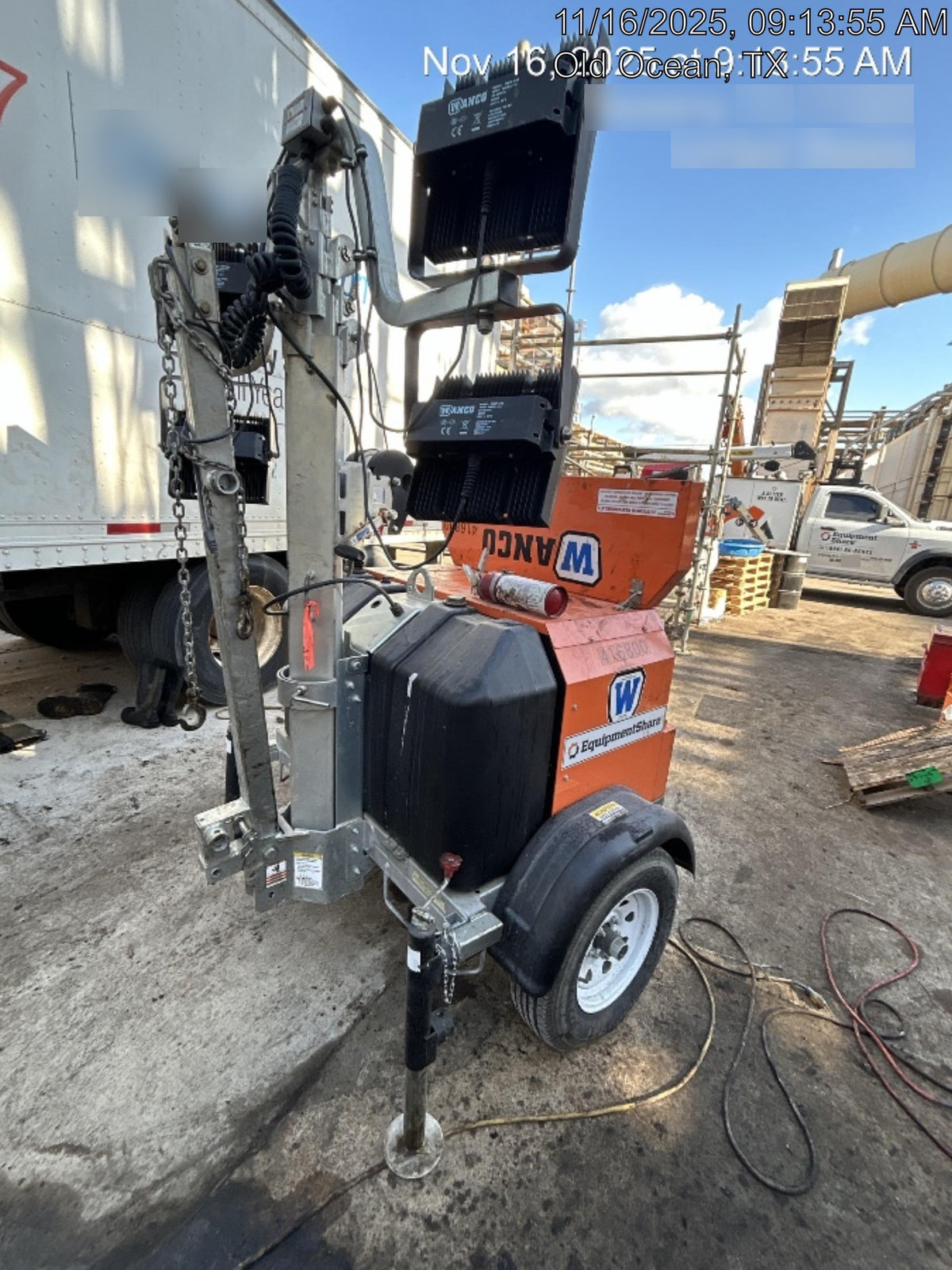 2024 Wanco WLTT-4MM4K Diesel, Deep Sea Controller, Shore Power Plug, Auto Start, (4) 350W LED Floodlights, 4kW Generator, 60 Gal Fuel Tank, 2" Ball, T3
