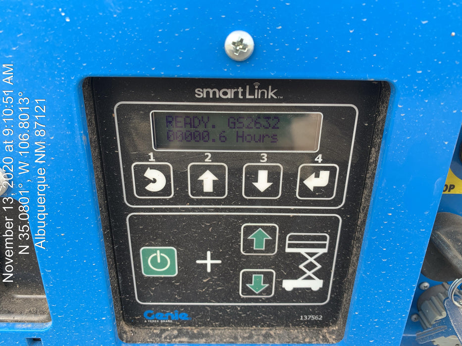 2020 Genie GS-2632 Solid NM Tires, Folding Rails with Half-Height Swing Gate, Beacon