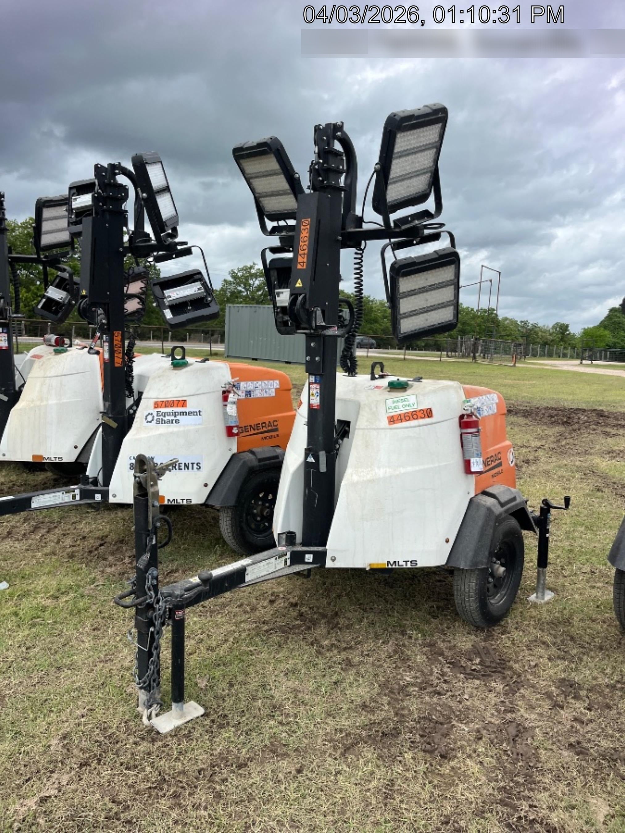 2024 Generac MLTS-4 2.4kW, Mitsu Eng, Analog, LED, Diesel.