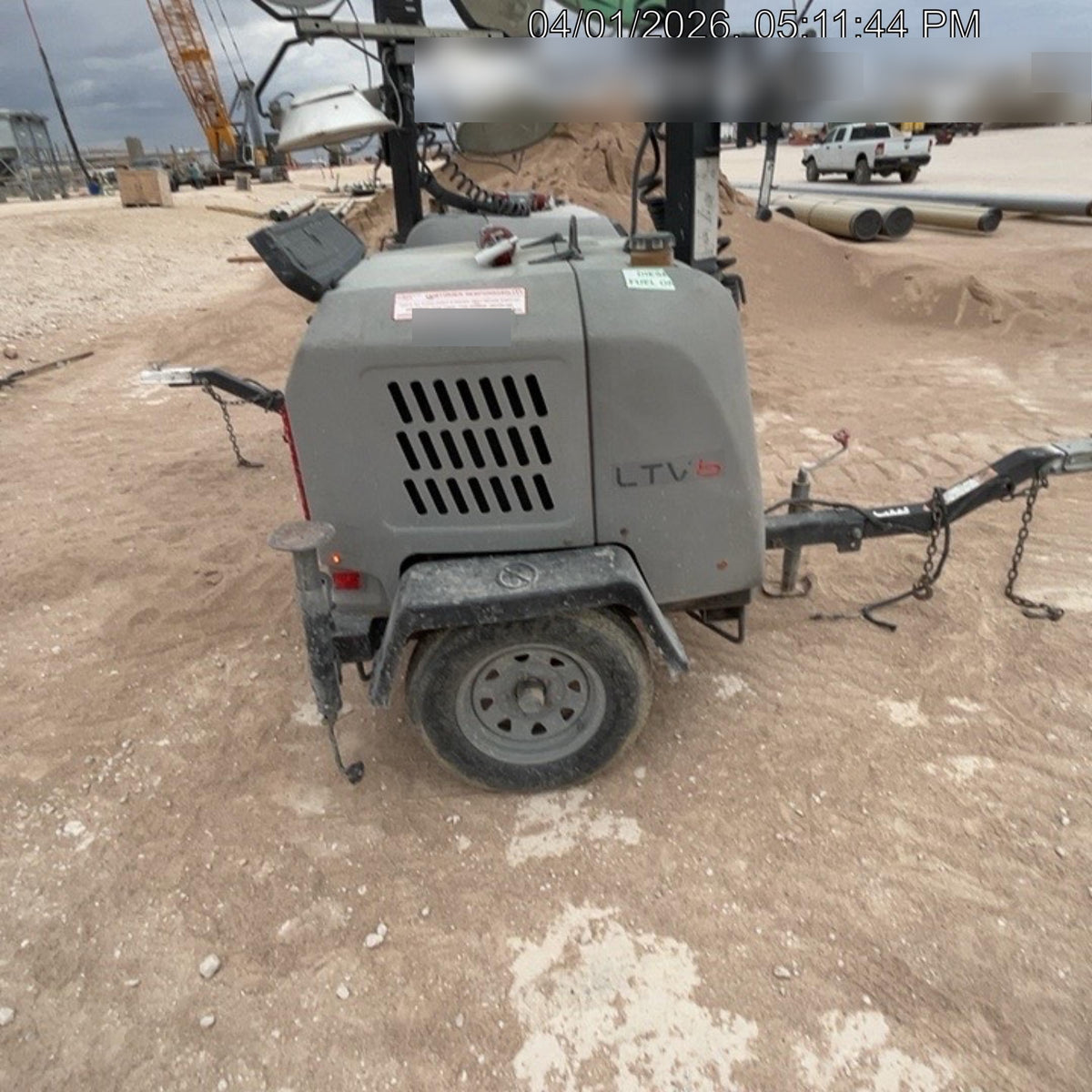 2019 Wacker Neuson LTV6L-MH Wacker Neuson LTV6L Mobile Light Tower w/Fuel Level Sensor Installed