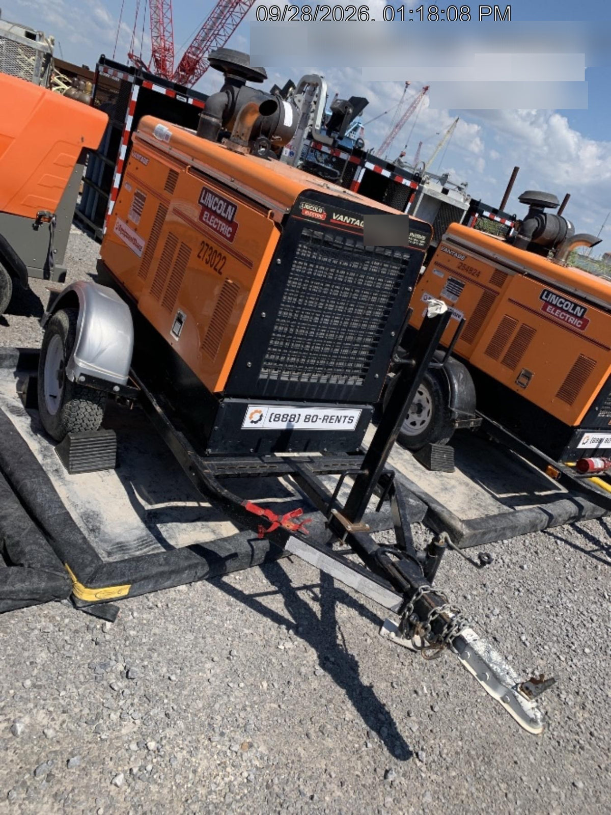 2022 Lincoln Electric Vantage 549X Crosslink Technology, Trailer Mounted, ES Decals, T3
