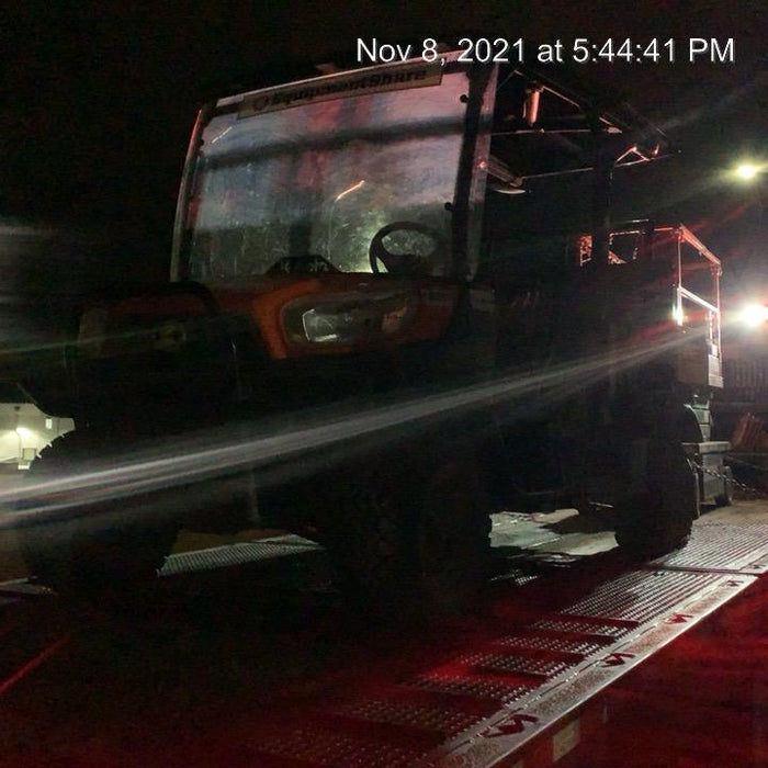 2022 Kubota RTV-X1140W-H Plastic Canopy, Windshield Acrylic Clear, LED Strobe Light, Wire Harness Kit, Back up Alarm