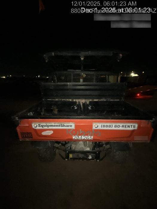 2022 Kubota RTV-X1140W-H Plastic Canopy, Windshield Acrylic Clear, LED Strobe Light, Wire Harness Kit, Back up Alarm