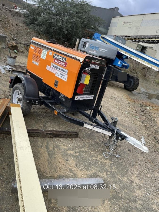 2023 Lincoln Electric LE400 Kubota V1505, Trlr, Cable Rack, Light Kit, ES Decals, T3