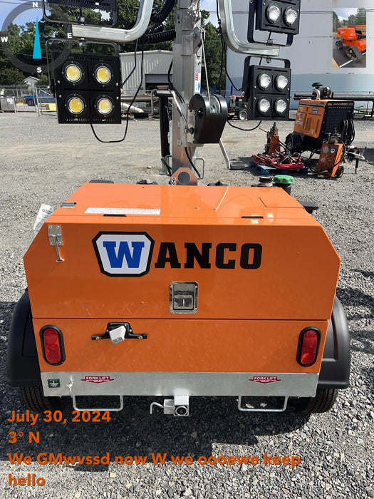 2024 Wanco WLTT-4MM4K Diesel, Deep Sea Controller, Shore Power Plug, Auto Start, (4) 350W LED Floodlights, 4kW Generator, 60 Gal Fuel Tank, 2" Ball, T3