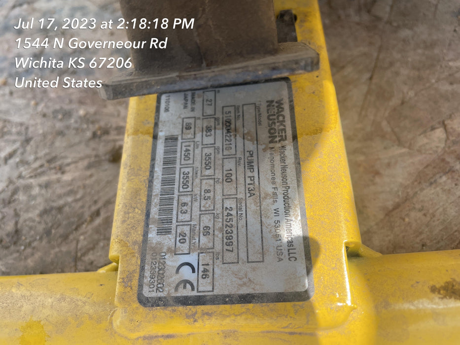 2020 WACKER NEUSON PT3A