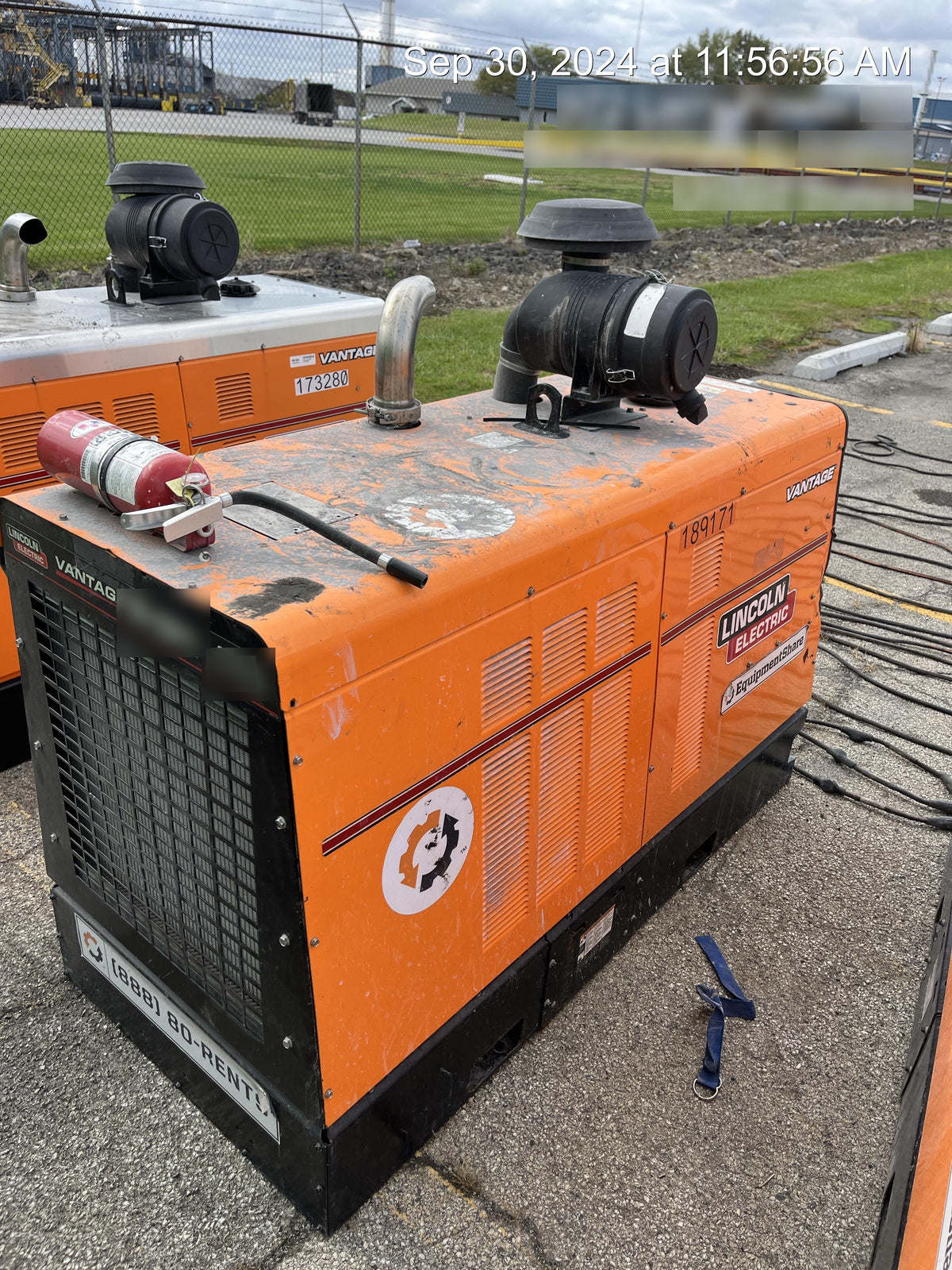2021 Lincoln Electric Vantage 549X Ready Pak 3, ORANGE (includes trailer, cable rack, fender light kit)
