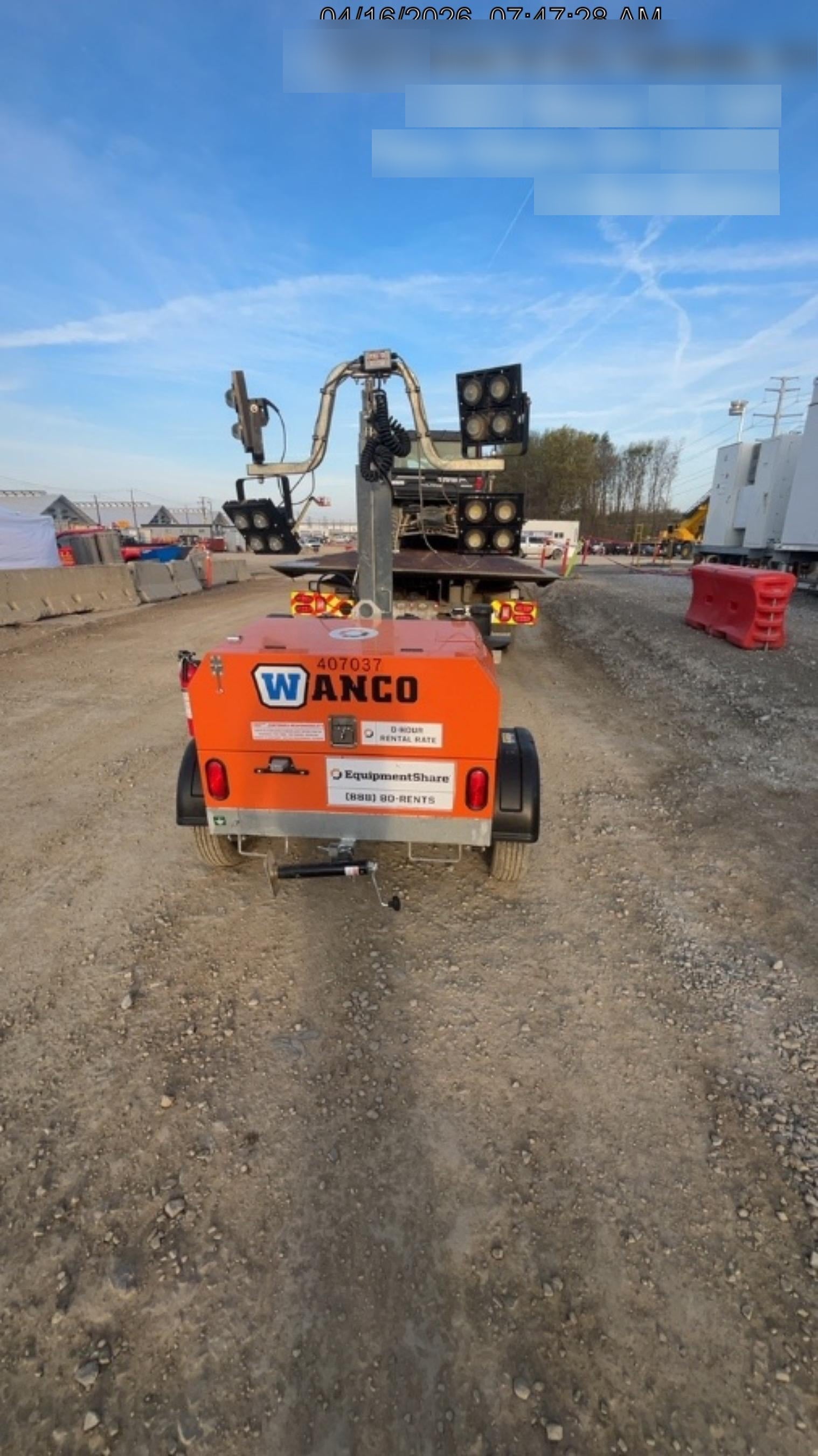 2024 Wanco WLTT-4MM4K Diesel, Deep Sea Controller, Shore Power Plug, Auto Start, (4) 350W LED Floodlights, 4kW Generator, 60 Gal Fuel Tank, 2" Ball, T3