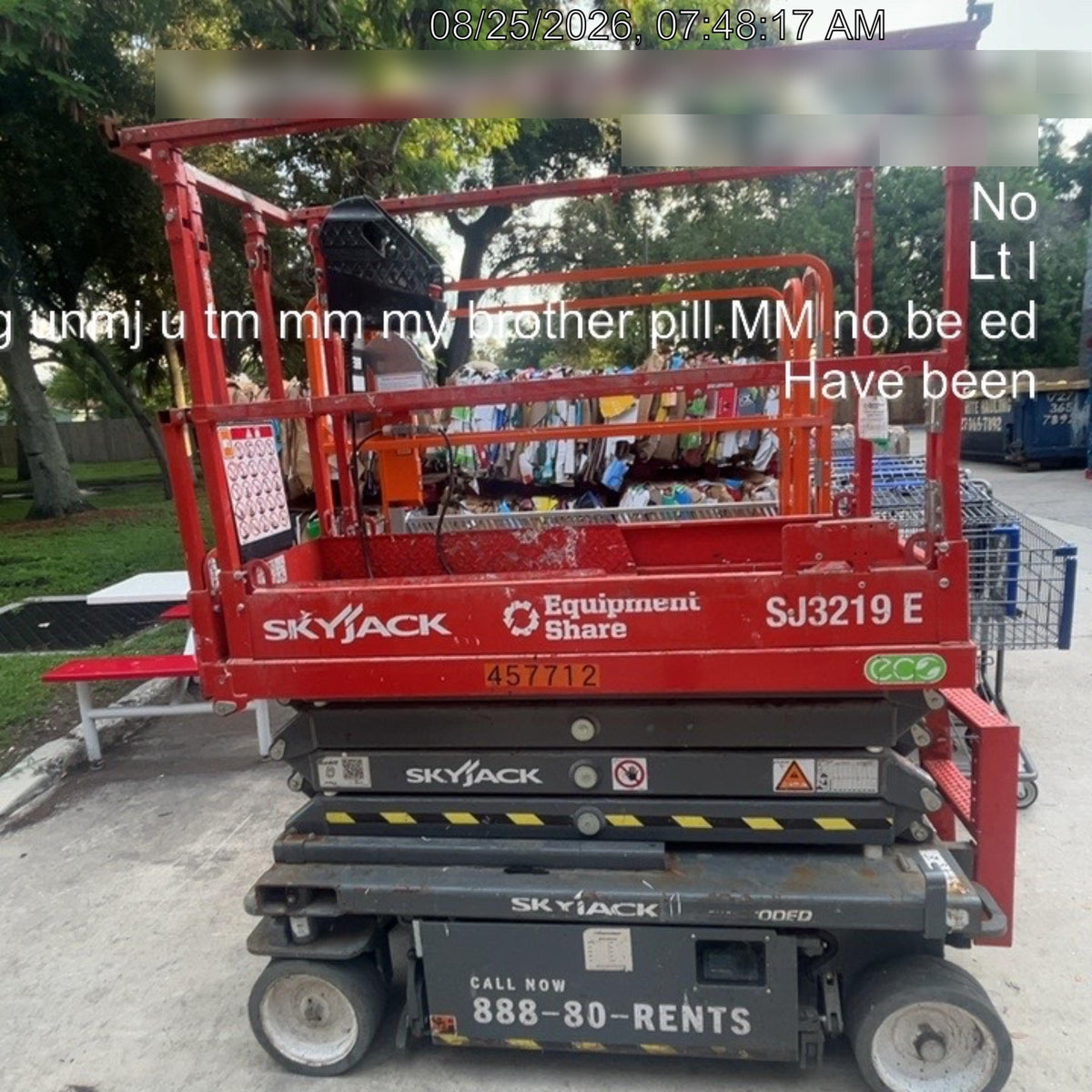 2024 Skyjack SJ3219 Electric Drive, Sld NM Tires, DBcns, RFRails, Power to Platform, T3 + Access Control
