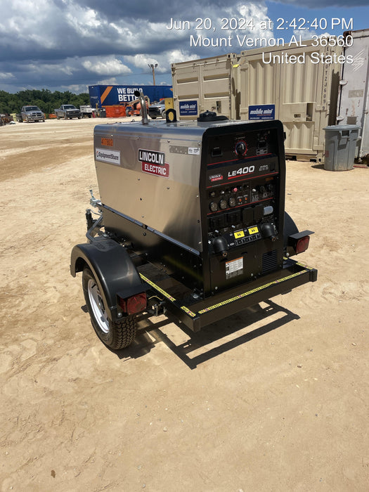 2024 Lincoln Electric LE400 Kubota V1505, Trlr, Cable Rack, Light Kit, ES Decals, T3