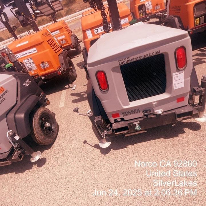 2024 Wacker Neuson LTT4 Diesel, Kohler KDW702, Deep Sea Controller, Auto Start, LED 320W, Bypass Outlet, T3