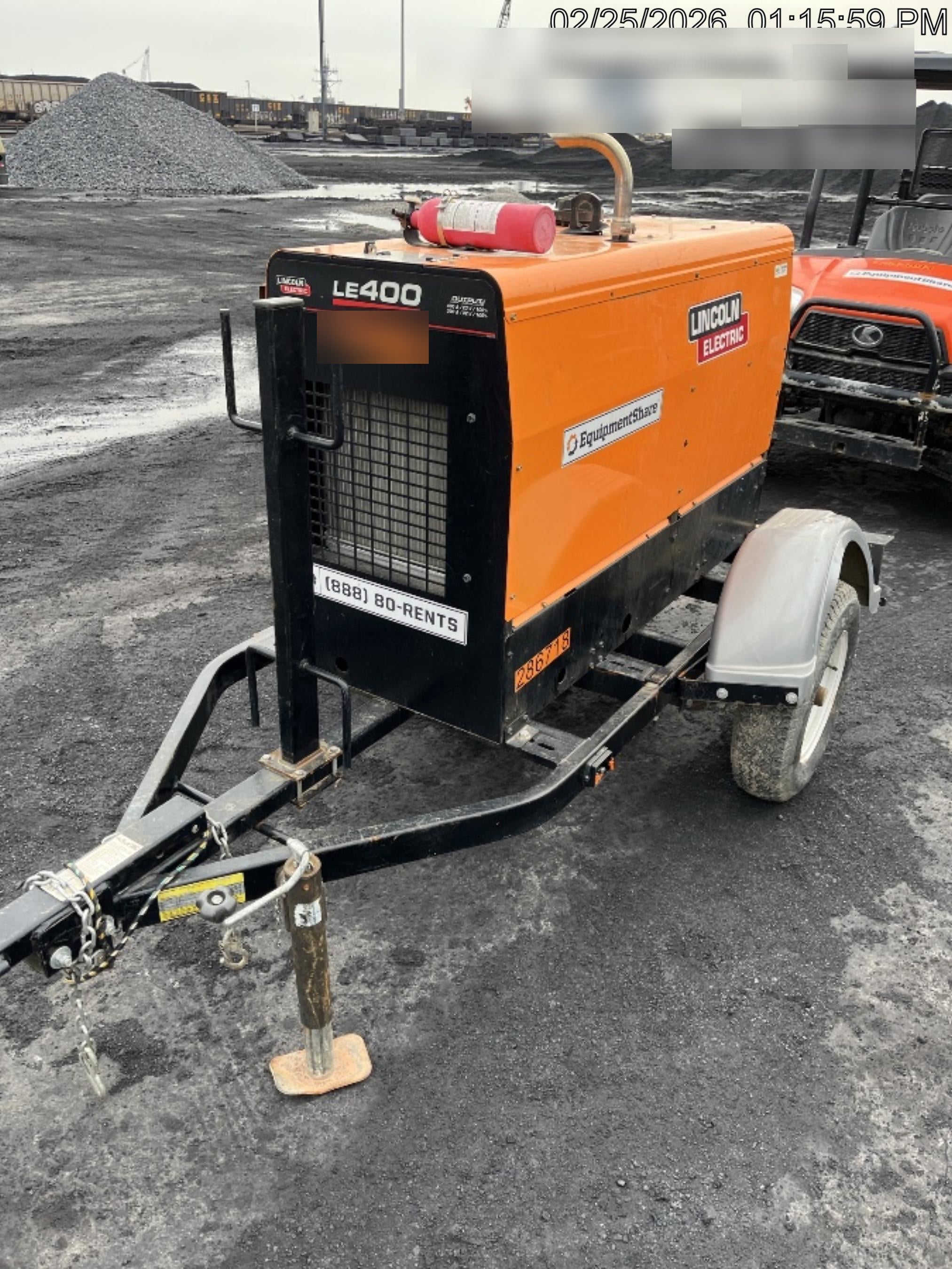 2022 Lincoln Electric LE400 Kubota V1505, Trlr, Cable Rack, Light Kit, ES Decals, T3