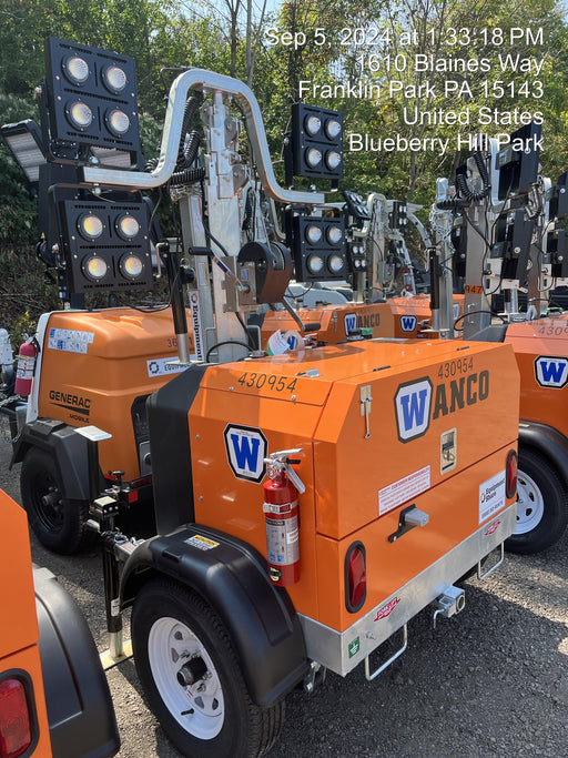 2024 Wanco WLTT-4MM4K Diesel, Deep Sea Controller, Shore Power Plug, Auto Start, (4) 350W LED Floodlights, 4kW Generator, 60 Gal Fuel Tank, 2" Ball, T3
