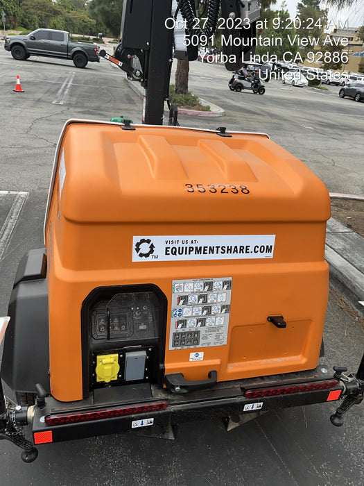 2023 Generac MLT2 Diesel, Flex Switch 120V Input, Powerzone Controller, (4) 320W LED Lights, 4kW Generator, 39.9 Gal Fuel Tank, 2" Ball, T3