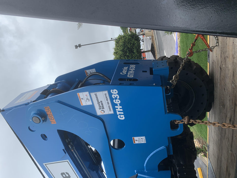 2020 Genie GTH-636 Canopy, Solid Tires, Work Lights, Beacon, Aux Hydraulics, Back up Alarm