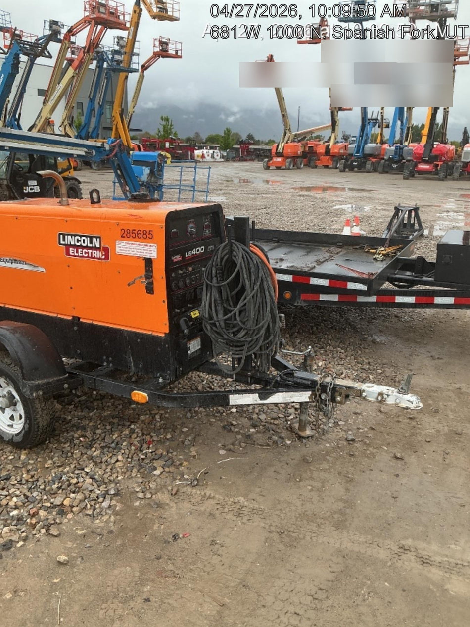 2022 Lincoln Electric LE400 Kubota V1505, Trlr, Cable Rack, Light Kit, ES Decals, T3