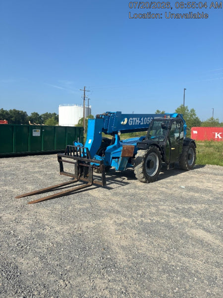 2019 Genie GTH-1056 Cab/Heat/AC, FF Tires, LED Work Lights, Beacon 60" QA Carriage, 60" Forks