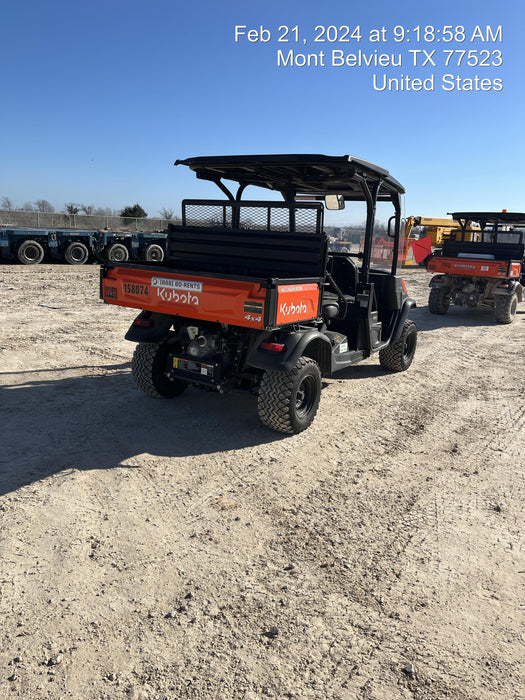 2022 Kubota RTV-X1140W-H Plastic Canopy, Windshield Acrylic Clear, LED Strobe Light, Wire Harness Kit, Back up Alarm