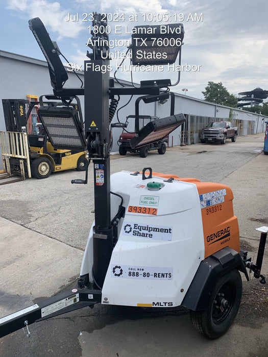 2024 Generac MLT2 Diesel, Flex Switch 120V Input, Powerzone Controller, 
(4) 320W LED Lights, 4kW Generator, 39.9 Gal Fuel Tank, 2" Ball, T3