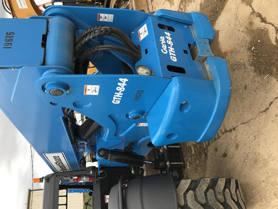2018 Genie GTH-844 Genie GTH-844 w/ROPS, Work Lights, Solid Tires, RH Cab Mesh, Beacon, 60" Carriage and Forks