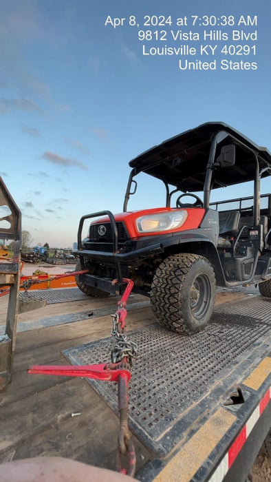 2022 Kubota RTV-X1140W-H Plastic Canopy, Windshield Acrylic Clear, LED Strobe Light, Wire Harness Kit, Back up Alarm