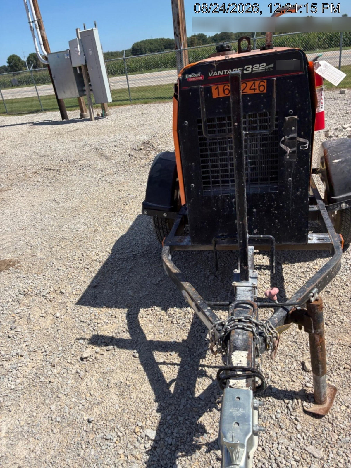 2021 Lincoln Electric Vantage 322 Vantage 322 Ready Pak 3 w/ Decals, ORANGE (includes trailer, cable rack, fender light kit) NO Telematics