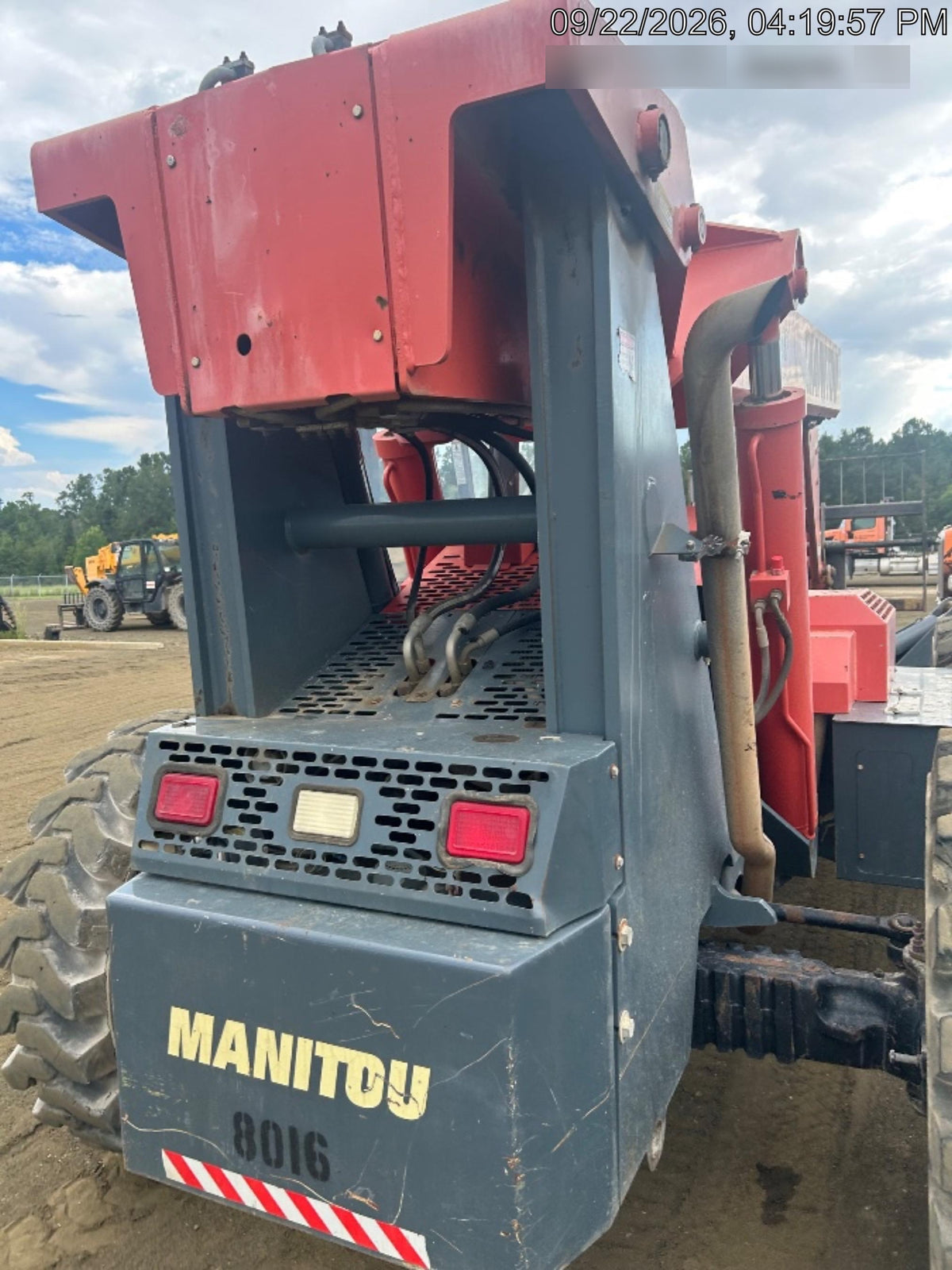 2018 Manitou MTA10055 Manitou MTA 10055 w/Cab/Heat/AC, Work Lights/Strobe, Aux Hyd, Solid Tires, Lift Hook, 66" Carriage, 60" Forks