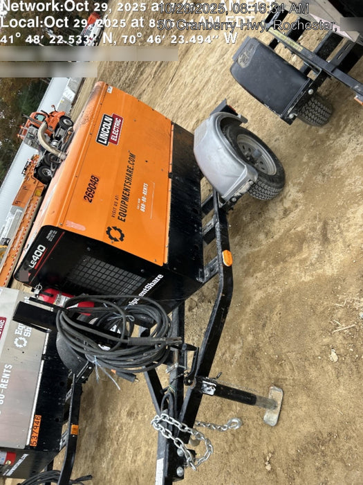 2022 Lincoln Electric LE400 Kubota V1505, Trlr, Cable Rack, Light Kit, ES Decals, T3