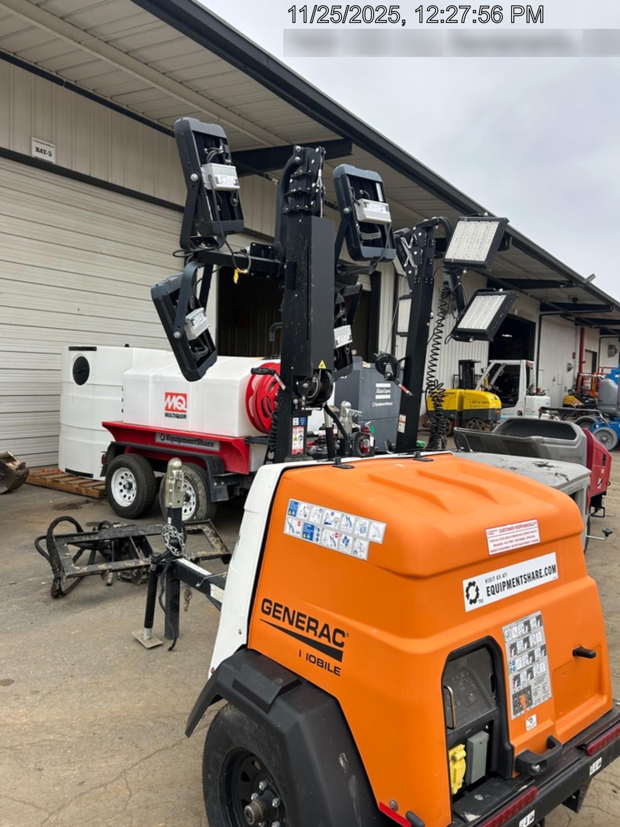 2023 Generac MLT2 Diesel, Flex Switch 120V Input, Powerzone Controller, (4) 320W LED Lights, 4kW Generator, 39.9 Gal Fuel Tank, 2" Ball, T3